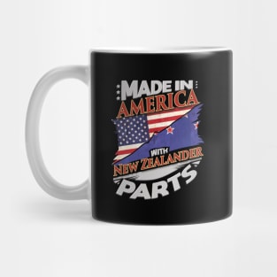 Made In America With New Zealander Parts - Gift for New Zealander From New Zealand Mug